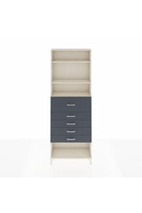 Arges Dolap 3 Raflı 5 Çekmeceli 88x30x243