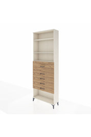 Arges Dolap 3 Raflı 5 Çekmeceli 88x30x243 Aytaşı-Çam