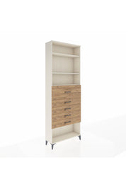 Arges Dolap 3 Raflı 5 Çekmeceli 88x30x243 Aytaşı-Çam