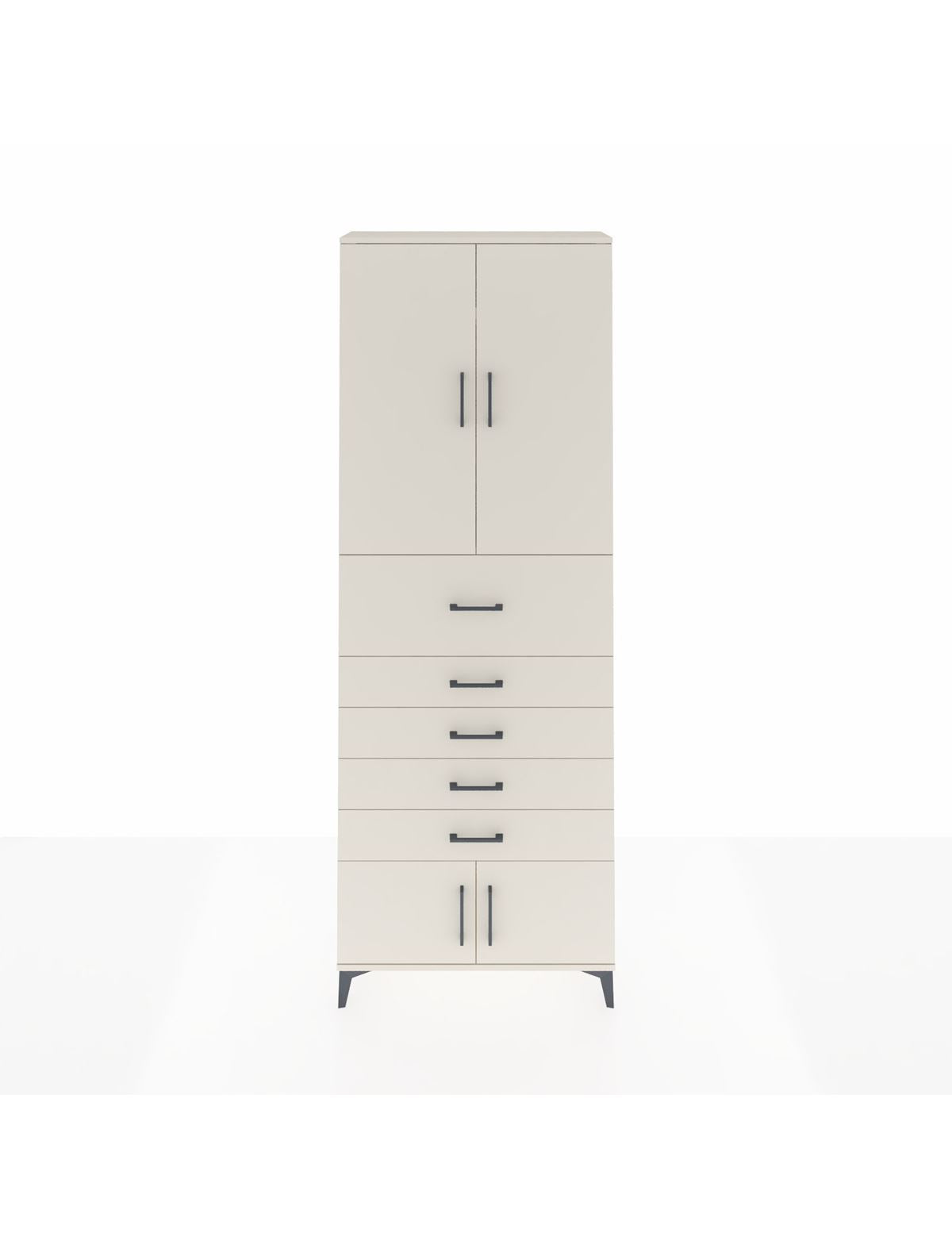 Arges Dolap 3 Raflı 5 Çekmeceli 4 Kapaklı 88x30x243 Aytaşı-Aytaşı