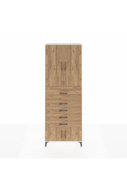 Arges Dolap 3 Raflı 5 Çekmeceli 4 Kapaklı 88x30x243 Aytaşı-Çam