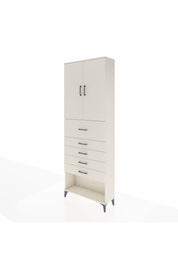 Arges Dolap 3 Raflı 5 Çekmeceli 2 Kapaklı 88x30x243 Aytaşı-Aytaşı