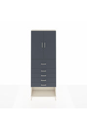 Arges Dolap 3 Raflı 5 Çekmeceli 2 Kapaklı 88x30x243 Aytaşı-Antrasit