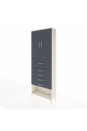 Arges Dolap 3 Raflı 5 Çekmeceli 2 Kapaklı 88x30x243 - S33M127V2A