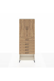 Arges Dolap 3 Raflı 5 Çekmeceli 2 Kapaklı 88x30x243 Aytaşı-Çam