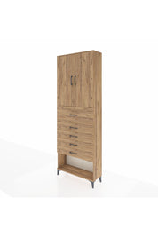 Arges Dolap 3 Raflı 5 Çekmeceli 2 Kapaklı 88x30x243 - S33M127V9A