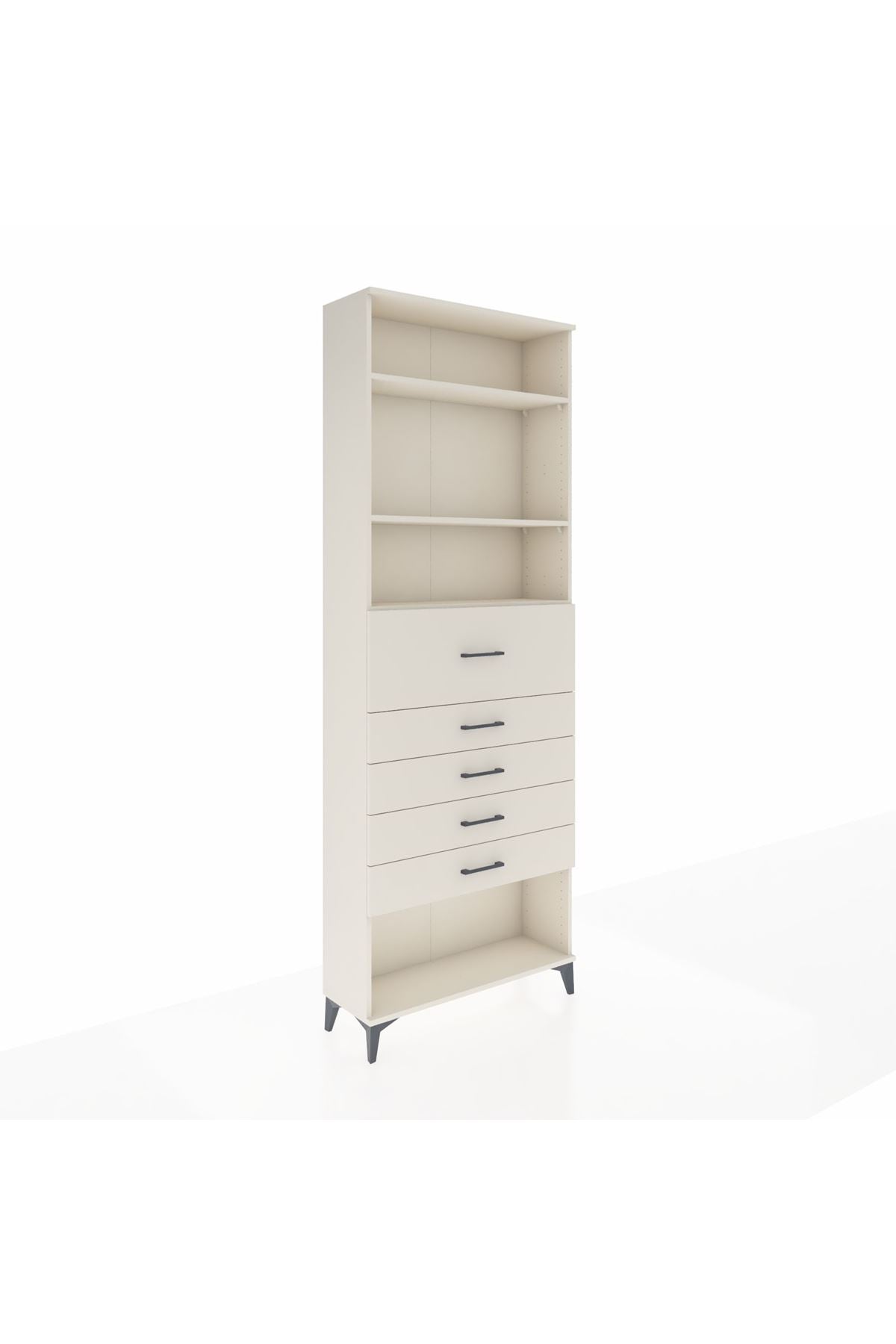 Arges Dolap 3 Raflı 5 Çekmeceli 88x30x243 Aytaşı-Aytaşı