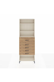 Arges Dolap 3 Raflı 5 Çekmeceli 88x30x243 Aytaşı-Çam