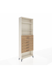 Arges Dolap 3 Raflı 5 Çekmeceli 88x30x243 Aytaşı-Çam