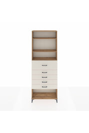 Arges Dolap 3 Raflı 5 Çekmeceli 88x30x243 Çam-Aytaşı