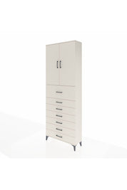 Arges Dolap 3 Raflı 7 Çekmeceli 2 Kapaklı 88x30x243 Aytaşı-Aytaşı