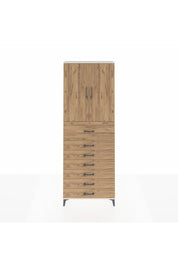 Arges Dolap 3 Raflı 7 Çekmeceli 2 Kapaklı 88x30x243 Aytaşı-Çam