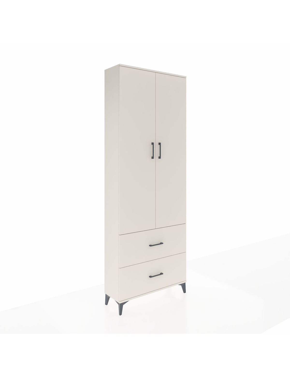 Arges Dolap 4 Raflı 2 Çekmeceli 2 Kapaklı 88x30x243 Aytaşı-Aytaşı