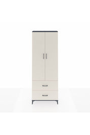 Arges Dolap 4 Raflı 2 Çekmeceli 2 Kapaklı 88x30x243 Antrasit-Aytaşı