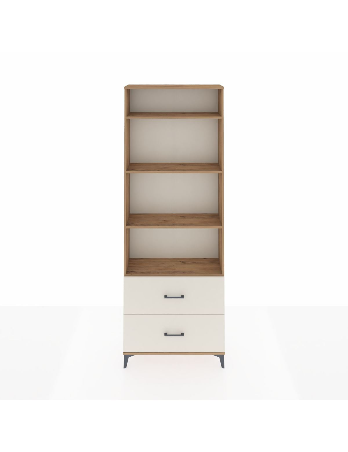 Arges Dolap 4 Raflı 2 Çekmeceli 88x30x243 Çam-Aytaşı