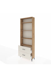 Arges Dolap 4 Raflı 2 Çekmeceli 88x30x243 Çam-Aytaşı