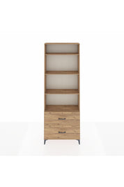 Arges Dolap 4 Raflı 2 Çekmeceli 88x30x243 Çam-Çam