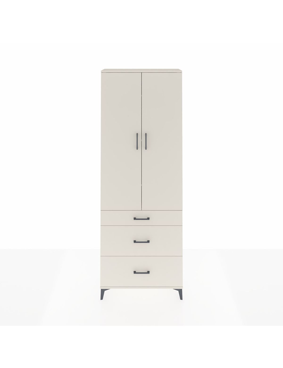 Arges Dolap 4 Raflı 3 Çekmeceli 2 Kapaklı 88x30x243 Aytaşı-Aytaşı