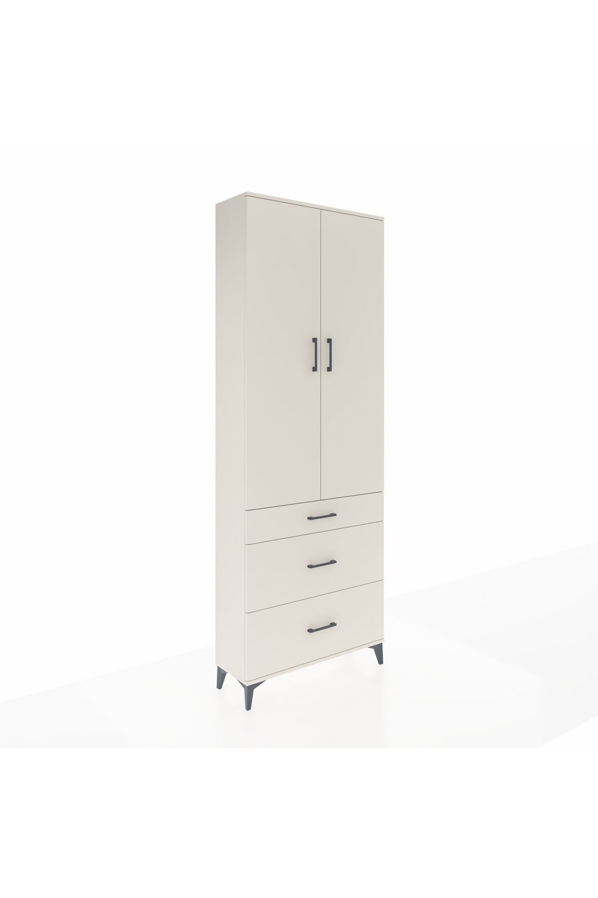 Arges Dolap 4 Raflı 3 Çekmeceli 2 Kapaklı 88x30x243 Aytaşı-Aytaşı