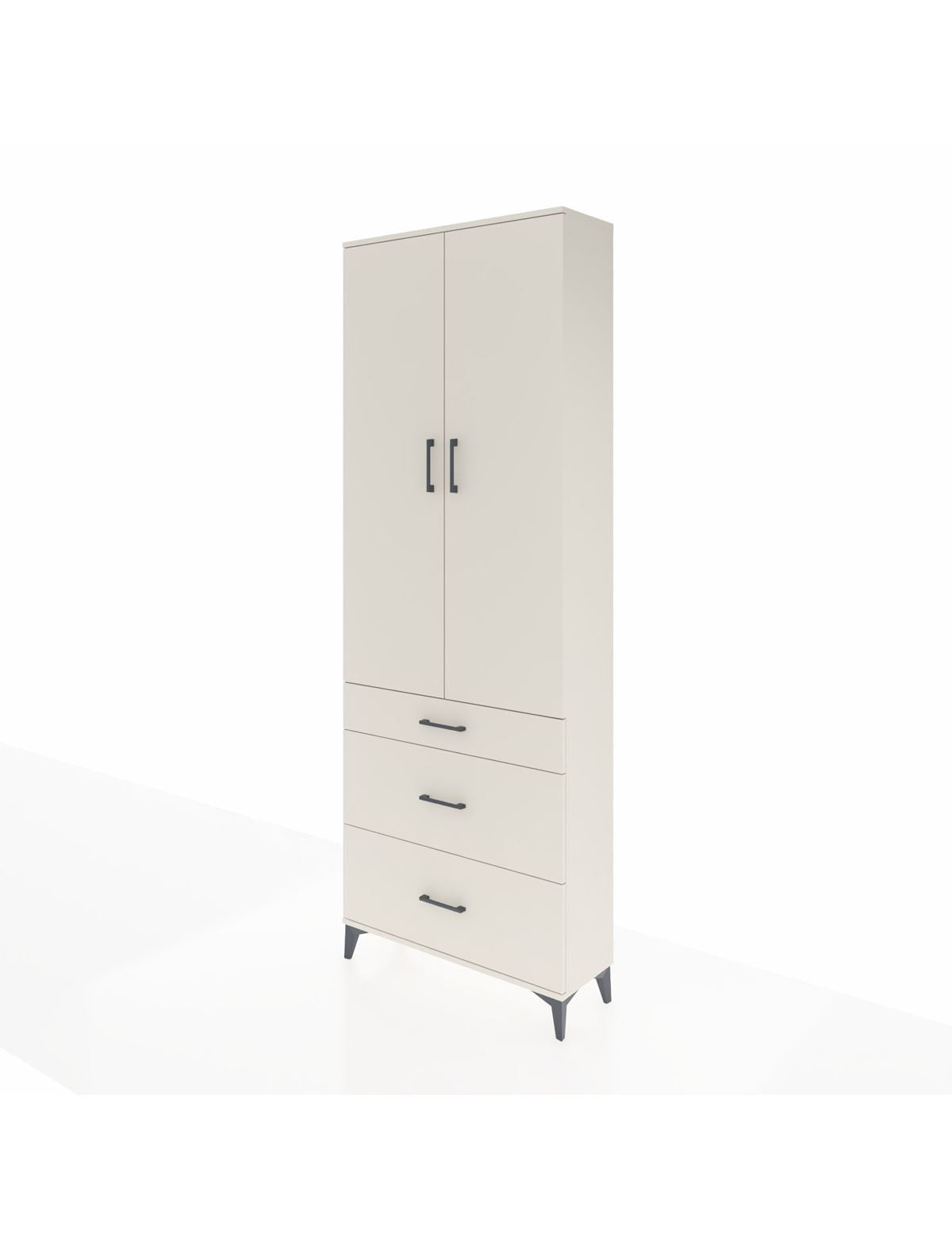 Arges Dolap 4 Raflı 3 Çekmeceli 2 Kapaklı 88x30x243 - S33M133V1A