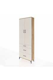 Arges Dolap 4 Raflı 3 Çekmeceli 2 Kapaklı 88x30x243 Çam-Aytaşı