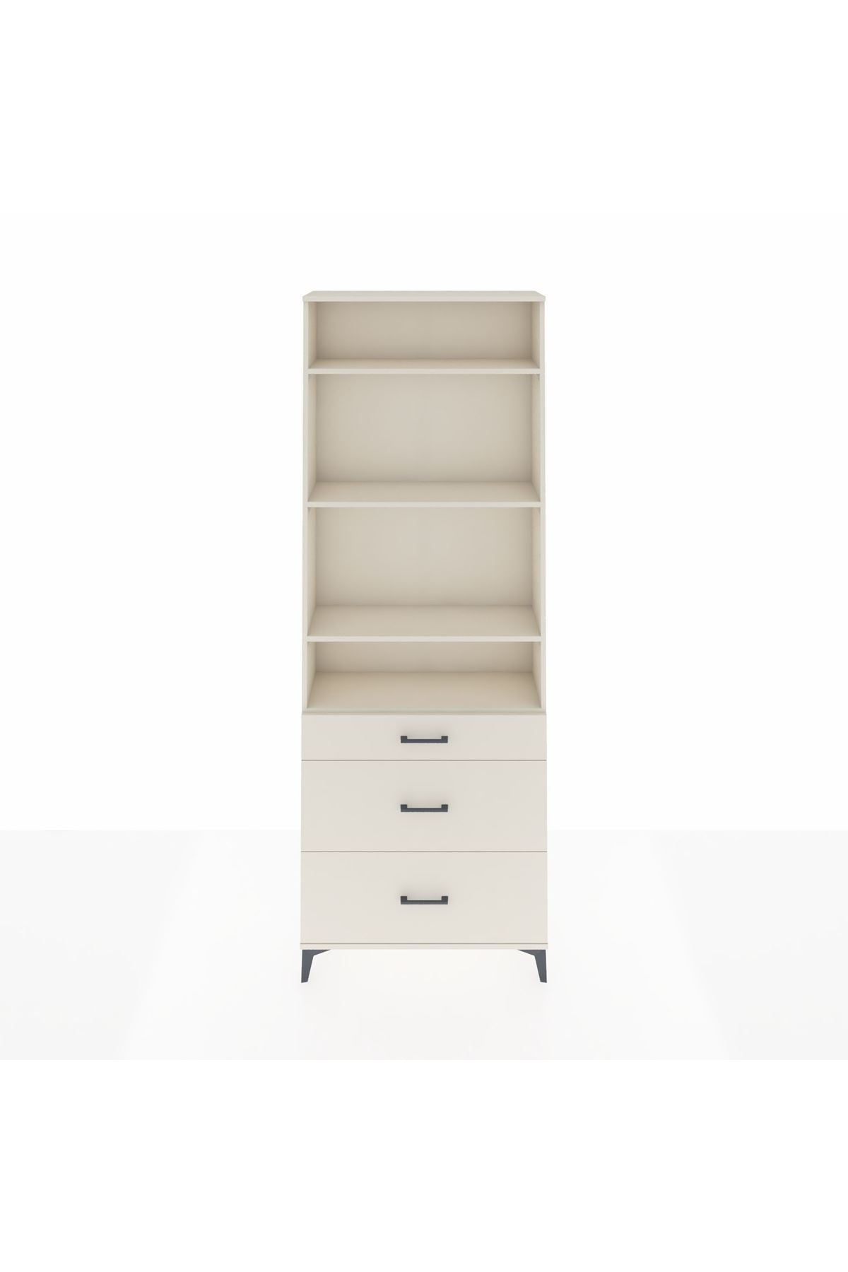 Arges Dolap 4 Raflı 3 Çekmeceli 88x30x243 Aytaşı-Aytaşı