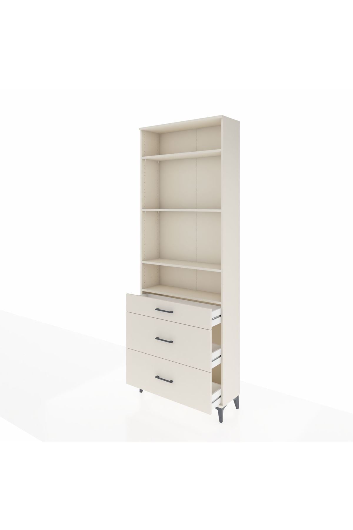 Arges Dolap 4 Raflı 3 Çekmeceli 88x30x243 Aytaşı-Aytaşı