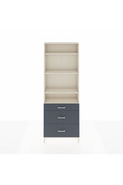 Arges Dolap 4 Raflı 3 Çekmeceli 88x30x243 Aytaşı-Antrasit