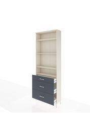 Arges Dolap 4 Raflı 3 Çekmeceli 88x30x243 Aytaşı-Antrasit