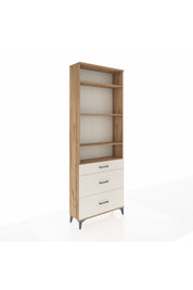 Arges Dolap 4 Raflı 3 Çekmeceli 88x30x243 Çam-Aytaşı