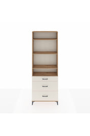 Arges Dolap 4 Raflı 3 Çekmeceli 88x30x243 Çam-Aytaşı