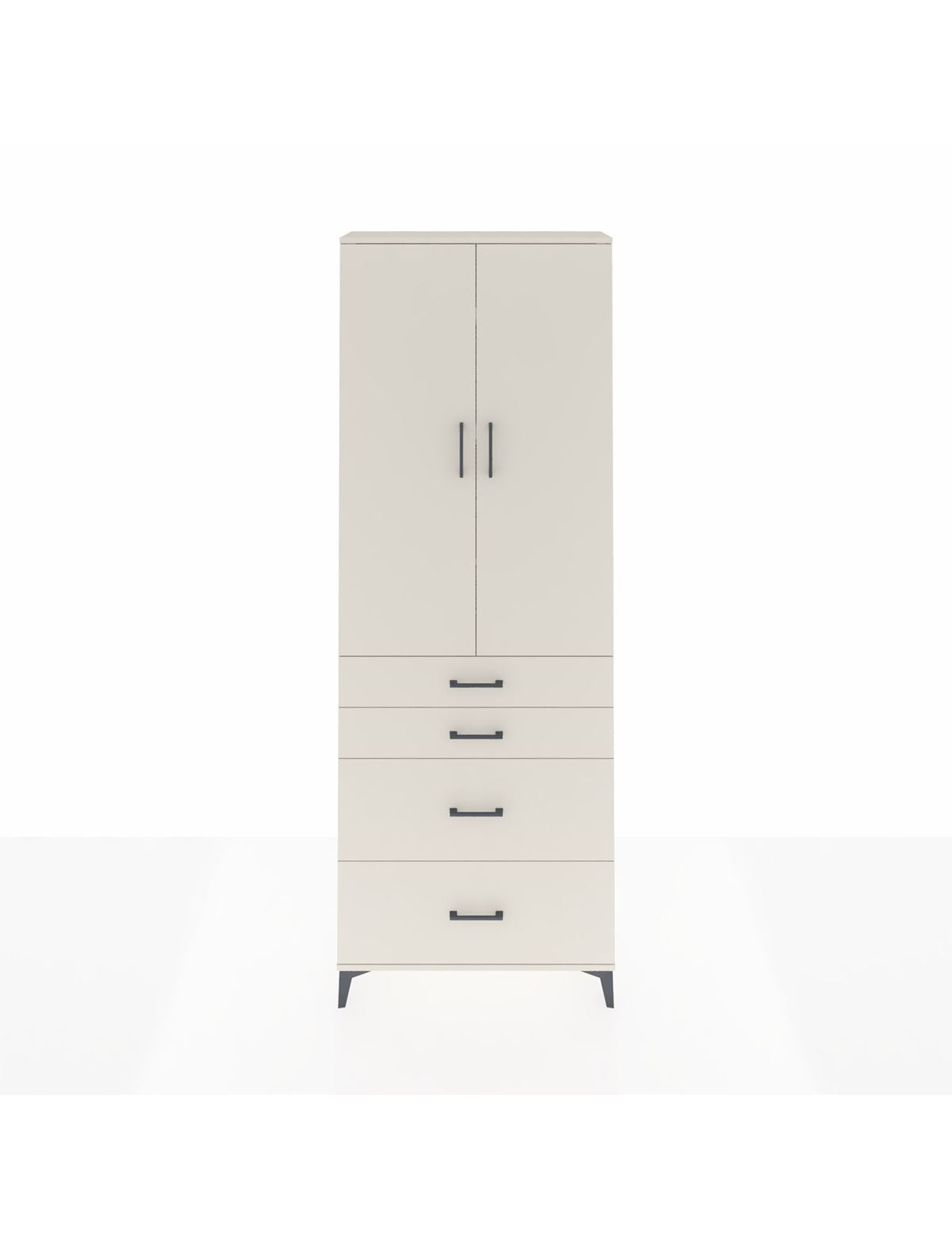 Arges Dolap 4 Raflı 4 Çekmeceli 2 Kapaklı 88x30x243 Aytaşı-Aytaşı