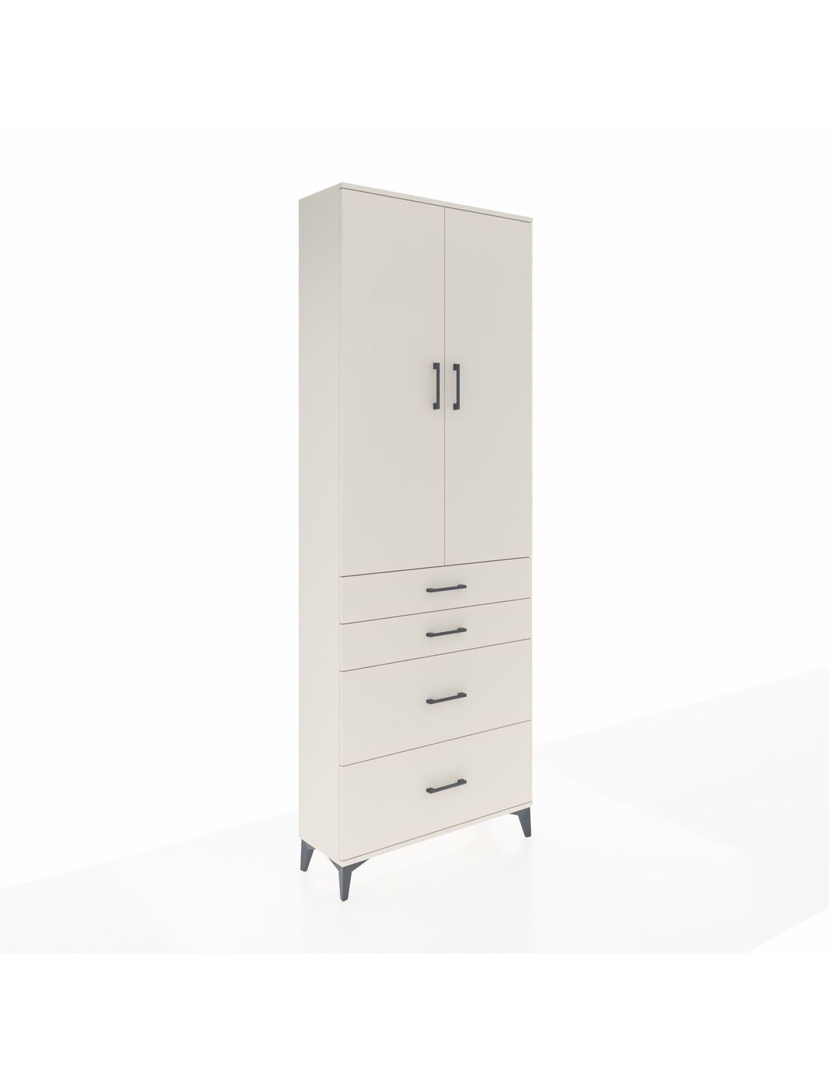 Arges Dolap 4 Raflı 4 Çekmeceli 2 Kapaklı 88x30x243 Aytaşı-Aytaşı