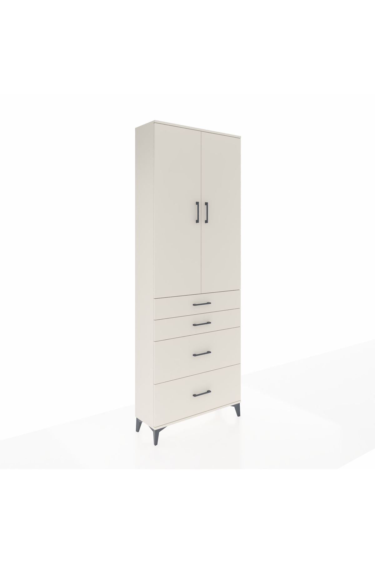 Arges Dolap 4 Raflı 4 Çekmeceli 2 Kapaklı 88x30x243 Aytaşı-Aytaşı