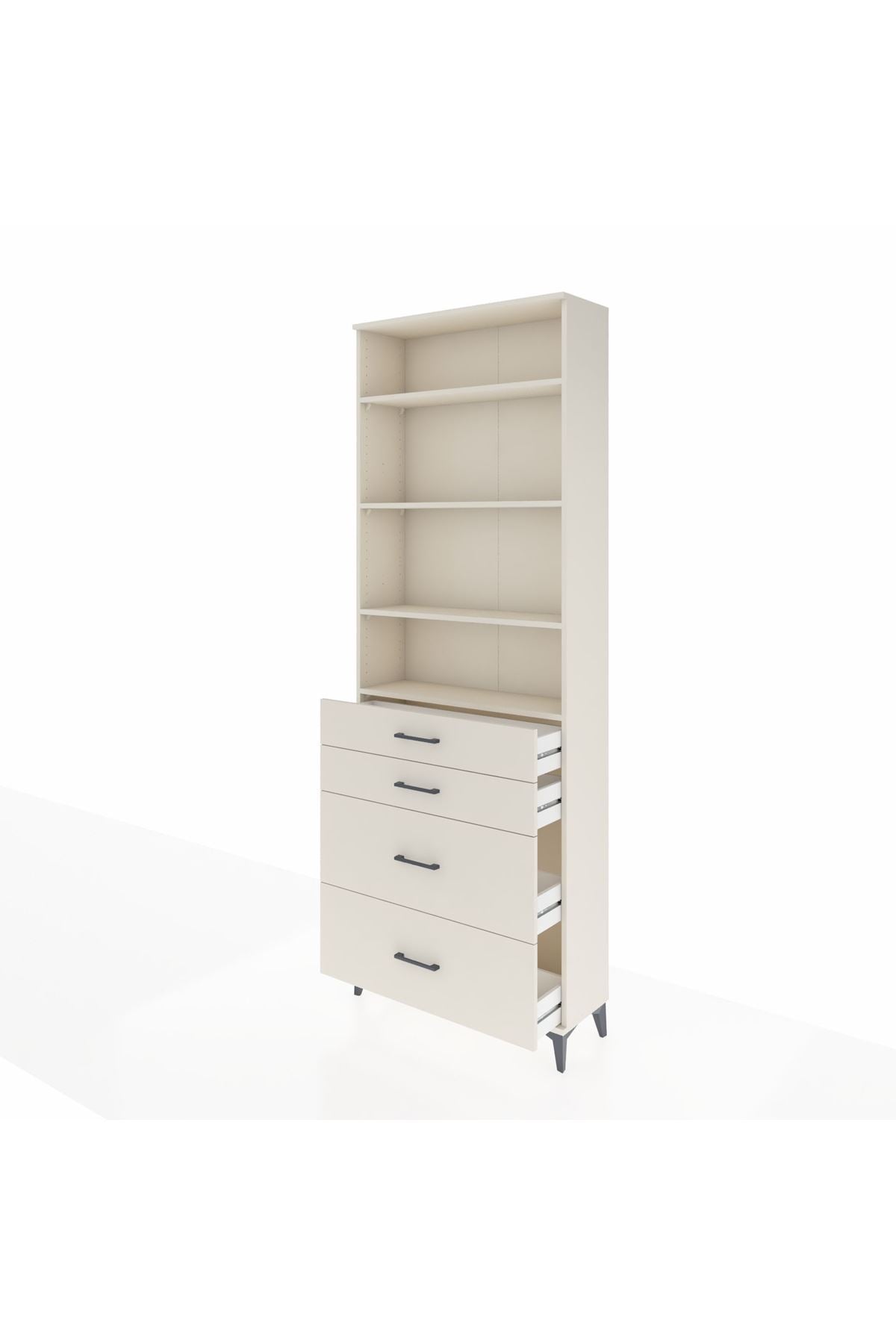 Arges Dolap 4 Raflı 4 Çekmeceli 88x30x243 Aytaşı-Aytaşı