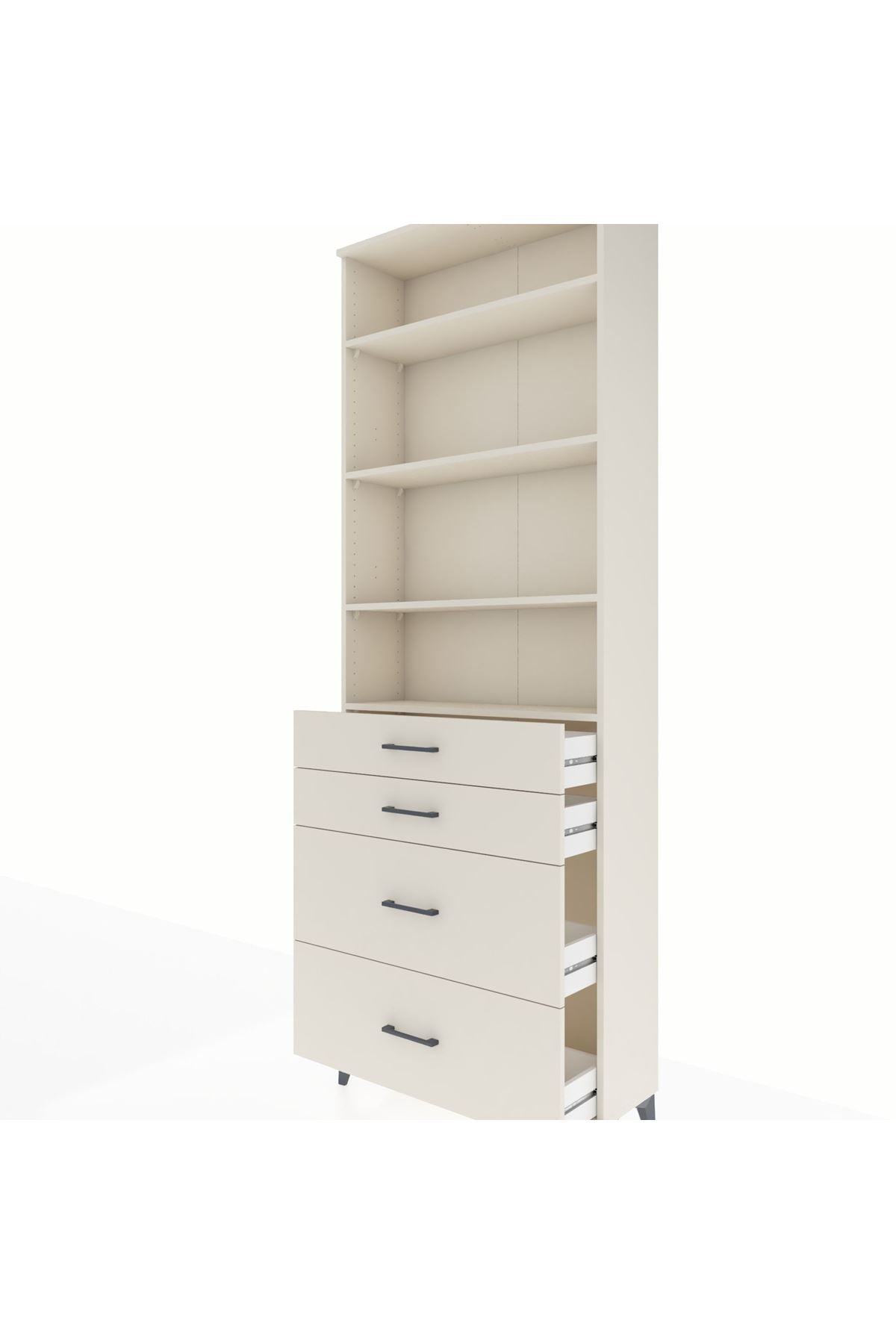 Arges Dolap 4 Raflı 4 Çekmeceli 88x30x243 Aytaşı-Aytaşı