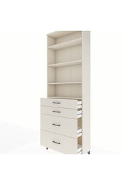 Arges Dolap 4 Raflı 4 Çekmeceli 88x30x243 Aytaşı-Aytaşı