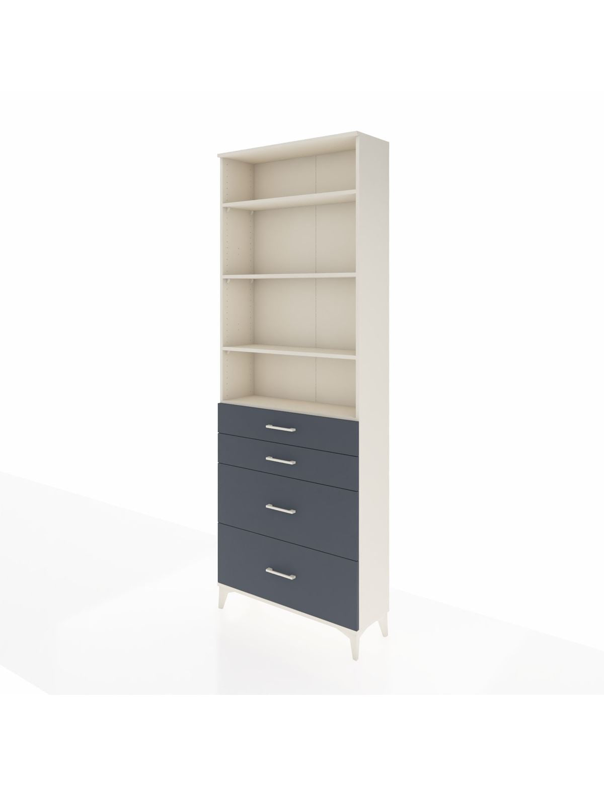 Arges Dolap 4 Raflı 4 Çekmeceli 88x30x243 - S33M136V2A