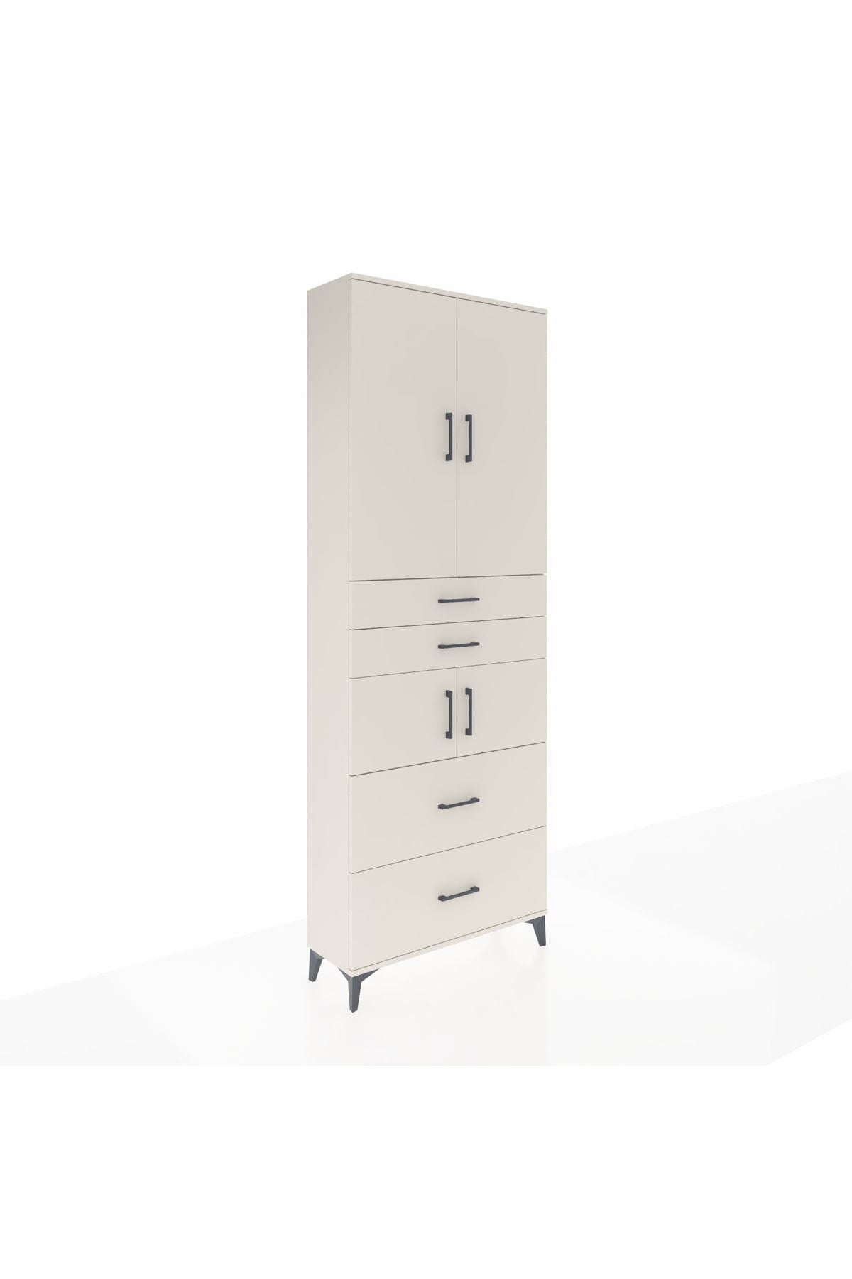 Arges Dolap 4 Raflı 4 Çekmeceli 4 Kapaklı 88x30x243 Aytaşı-Aytaşı