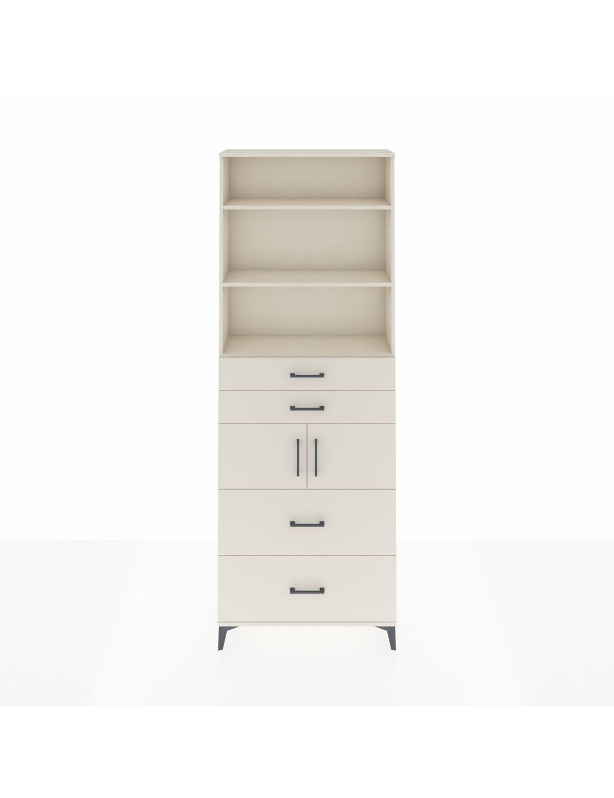 Arges Dolap 4 Raflı 4 Çekmeceli 2 Kapaklı 88x30x243 Aytaşı-Aytaşı