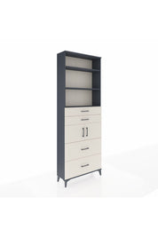 Arges Dolap 4 Raflı 4 Çekmeceli 2 Kapaklı 88x30x243 Antrasit-Aytaşı