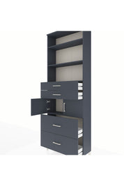 Arges Dolap 4 Raflı 4 Çekmeceli 2 Kapaklı 88x30x243 - S33M138V5A