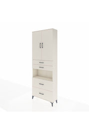 Arges Dolap 4 Raflı 4 Çekmeceli 2 Kapaklı 88x30x243 Aytaşı-Aytaşı