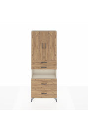 Arges Dolap 4 Raflı 4 Çekmeceli 2 Kapaklı 88x30x243 Aytaşı-Çam