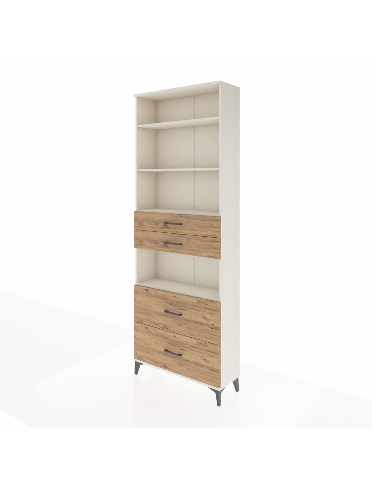 Arges Dolap 4 Raflı 4 Çekmeceli 88x30x243 - S33M140V3A