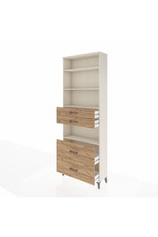 Arges Dolap 4 Raflı 4 Çekmeceli 88x30x243 Aytaşı-Çam