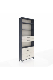 Arges Dolap 4 Raflı 4 Çekmeceli 88x30x243 Antrasit-Aytaşı