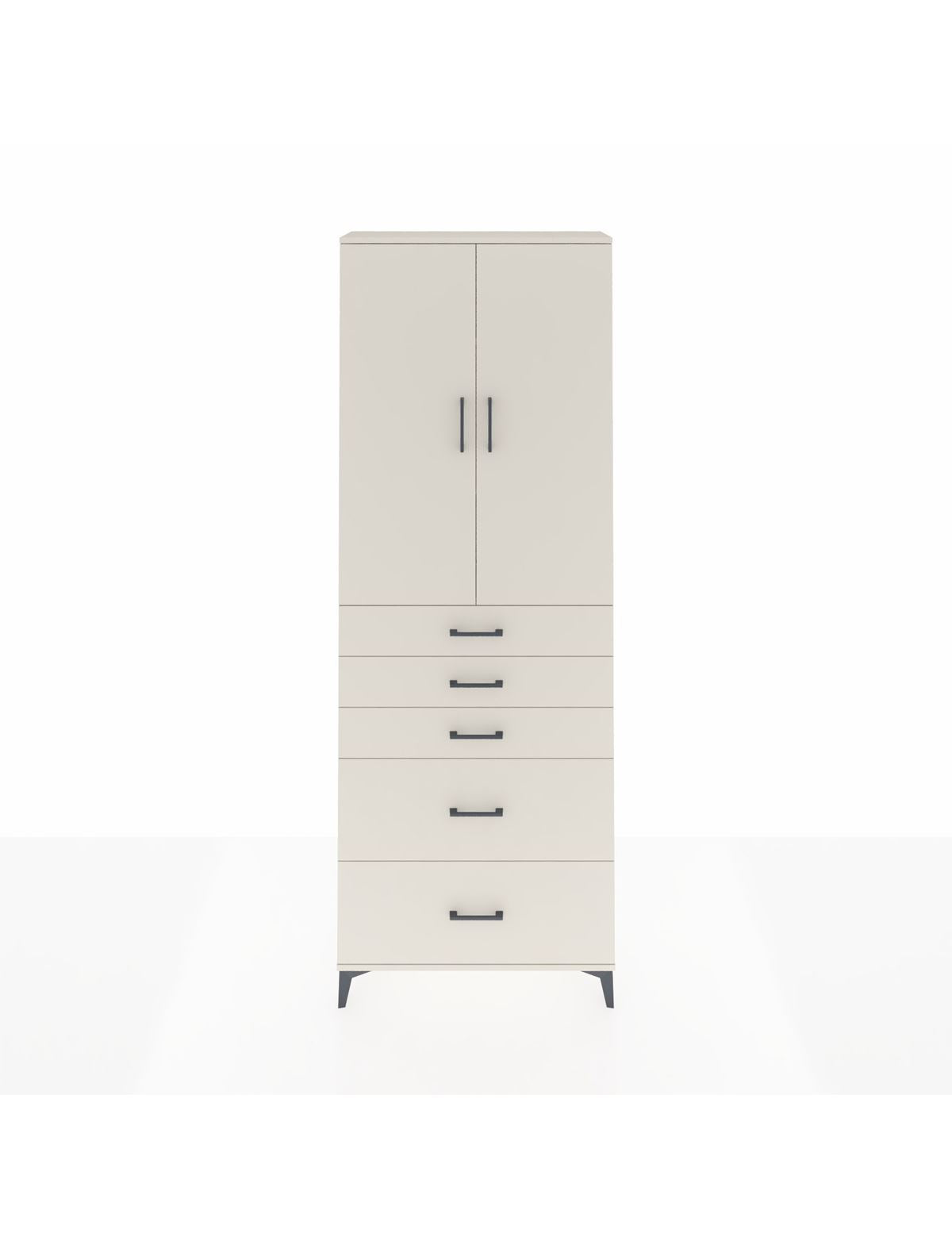 Arges Dolap 3 Raflı 5 Çekmeceli 2 Kapaklı 88x30x243 Aytaşı-Aytaşı