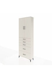 Arges Dolap 3 Raflı 5 Çekmeceli 2 Kapaklı 88x30x243 Aytaşı-Aytaşı