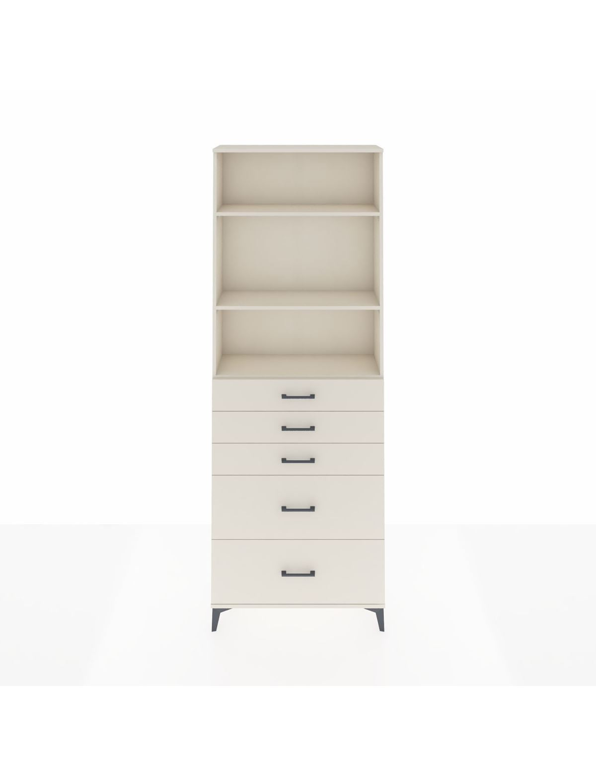 Arges Dolap 3 Raflı 5 Çekmeceli 88x30x243 Aytaşı-Aytaşı